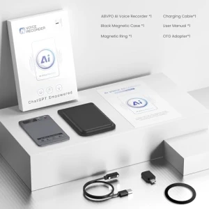 Voice Recorder with AI Transcription and Summarization — Translator Device, ABVPO