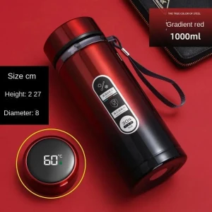 Insulated Stainless Steel Bottle with Temperature Display, Thermos