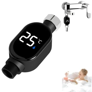 LED Digital Shower Water Thermometer with Timer, Marathon