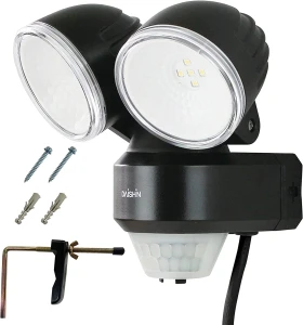 Dual Sensor Light with AC Outlet, DAISHIN