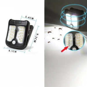 Solar Rechargeable Clamp Light With Motion Sensor, FrostFlora