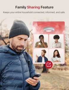 Smart Smoke Detector with Voice Alerts and 17 Locations, X-Sense