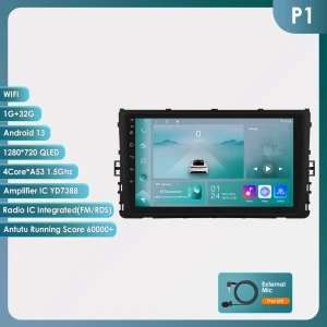 9-inch 2 Din Car Stereo — Car Infotainment System, Hizpo