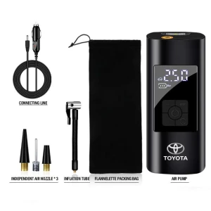 Car Tire Inflator Smart Digital Inflatable Pump, Toyota