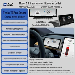 Improved LCD Instrument Cluster with OTA Smart Control CarPlay Integration, All gears