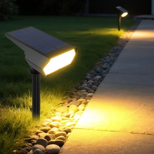 Solar Rechargeable LED Lawn Light, COOKING-MALL