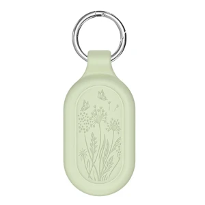 Protective Silicone Case with Keyring, Brioche