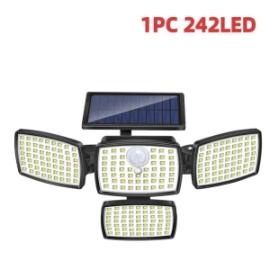 Solar Outdoor Wall Lamp with Motion Sensor, Smart Solar