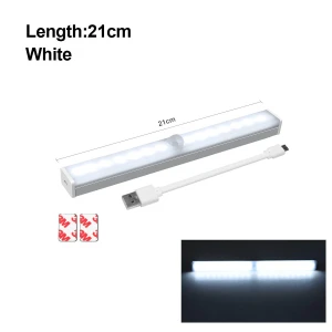 Wireless LED Wall Light with Motion Sensor, USB Rechargeable Night Light, SAPFIRE