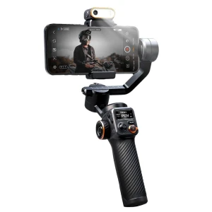 3-Axis Smartphone Stabilizer with Fill Light and AI Module, Hohem