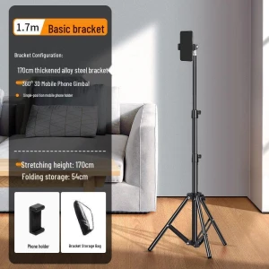 360° Smart Gimbal Tripod for Live Streaming: Auto-Tracking Phone Holder, Chose One