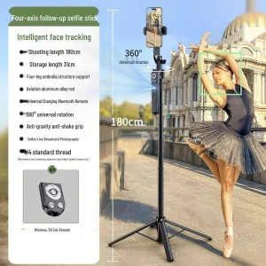 AI Smart Face Tracking Gimbal Selfie Stick with Tripod, Chose One