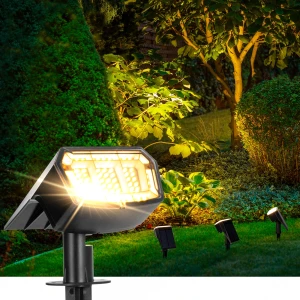 Solar-Powered Outdoor Spotlight with Light Sensor, Trendy Japanese products