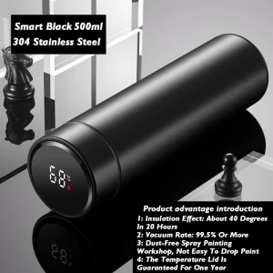 Smart Temperature Display Stainless Steel Thermos Mug, TOP-MALL-001
