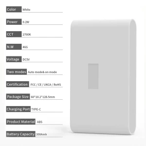 Wireless Magnetic Motion Sensor LED Night Light, Elbulbo