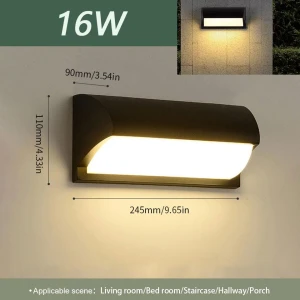 Outdoor Wall Light with Motion Sensor, Super shoes Mall