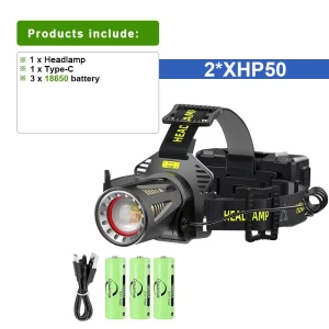 LED Touch Headlamp, Pawell