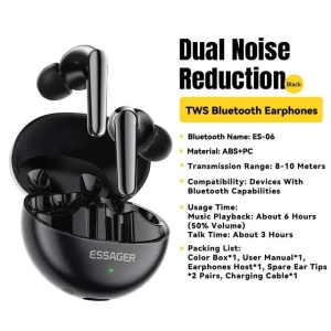 Wireless Earbuds with Dual Noise Cancellation — Wireless Earbuds, ESSAGER