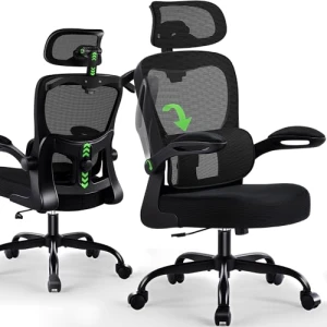 Ergonomic Desk Chair with Adjustable Lumbar Support and Headrest — Smart Chairs, AreShark