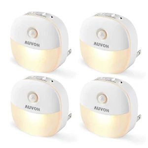 Plug in Night Light with Motion Sensor and Dusk to Dawn Sensor, AUVON