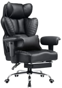 Big and Tall Office Chair with Foot Rest — Ergonomic Chair, COMHOMA