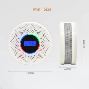 Wireless Interconnected Smoke and Carbon Monoxide Detector with Digital Display — Air Quality Monitor, KLTsenaife