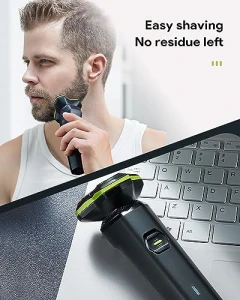 Electric Razor with Magnetic Detachable Head and 3D Floating Head, MAXWISDOM