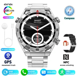 ECG+PPG NFC Bluetooth Call Smartwatch GPS Sports Track — Smart Watch, Tiktop2