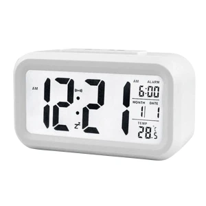 Digital Alarm Clock with Snooze Button and Date and Temperature Display, Tooarts