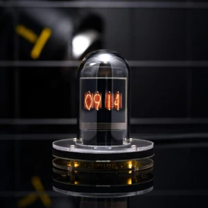 Nixie Tube Alarm Clock with Bitcoin Price Tracker and RGB Lights, Darling Home