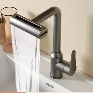 Smart Black Waterfall Sink Faucet, JDST online