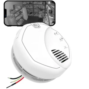Invisible IR Night Vision SecureGuard 2K HD Smoke Detector WIFI Spy Camera, Zeus CCTV