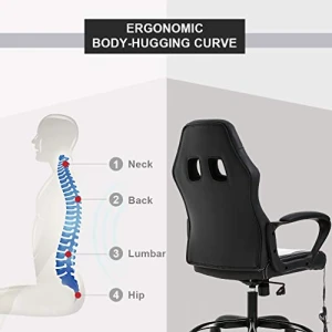 Ergonomic Gaming Chair with Massage and Lumbar Support — Ergonomic Chair, BestOffice