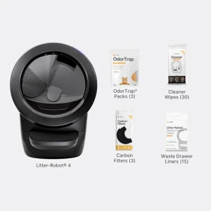Automatic Self-Cleaning Cat Litter Box Supply Bundle — Self-Cleaning Litter Box, Whisker