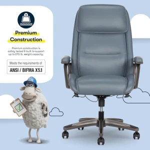 Ergonomic Vegan Leather High-Back Executive Office Chair — Ergonomic Chair, Serta