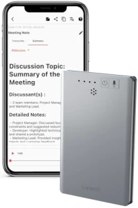 Voice Recorder with AI Transcription and Summarization, Luowice