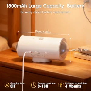 Wireless Wall Sconce with Remote, Motion Sensor, 16 Colors Changing, Dimmable, Rechargeable Battery, 4-Pack, Hirzsjoy