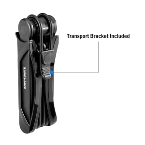 Folding Bike Lock, Compact Lightweight High Security Anti-Theft Foldable Bicycle Lock with 2 Keys and Mount, Kryptonite