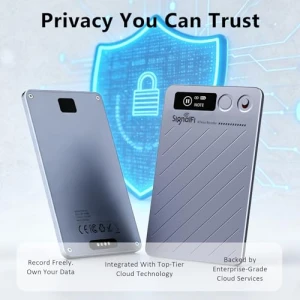 Voice Recorder with Case — Translator Device, SIGNALFI