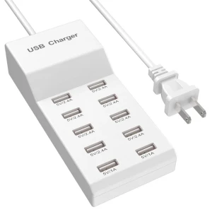 10-Port USB Power Hub Charging Dock — Power Bank