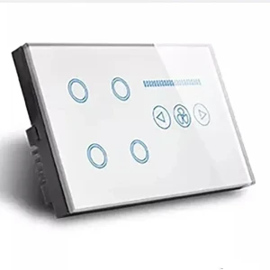 Switch Fan Speed Interruptor Wifi Smart Light 4Gang Glass Touch Sensor Panel — Smart Switch, Melery