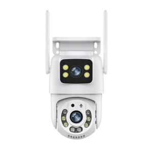 Wireless Dual Lens Security Camera with 360° Panoramic AI Tracking — Security Camera