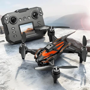 Three Camera WiFi FPV with LCD Screen Controller Servo Gimbal 360° Obstacle Avoidance Brushless Foldable — Drone, XKJ