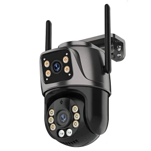 HD Dual Lens Wifi IP Camera with PTZ Outdoor AI Tracking, Two Way Audio, and Night Vision — Security Camera