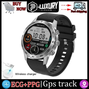 Smartwatch with ECG, Voice Assistant, GPS Trajectory, and Sport Features — Smart Watch, Tiktop2