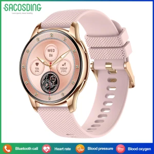 Women's Elegant Fully Touchscreen Sports Fitness Watch, SACOSDING