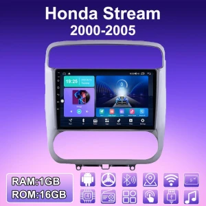 2 DIN Android Carplay Car Stereo for Honda Stream 2000-2005 — Car Infotainment System, BAODANDP