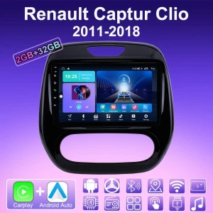 2 DIN Android Auto Apple Carplay Car Stereo with GPS, Bluetooth, WiFi — Car Infotainment System, ABMOSQ
