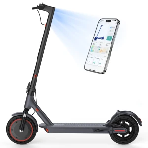 Folding Electric Scooter for Adults with Dual Braking and Suspension — Electric Scooter, MAXSHOT