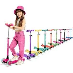 3 Wheel Kick Scooter with LED Lights, Lifemaster